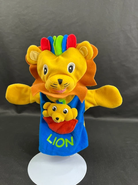 Vintage Baby Einstein Lion Hand Puppet Pop Rocket 8.5"
