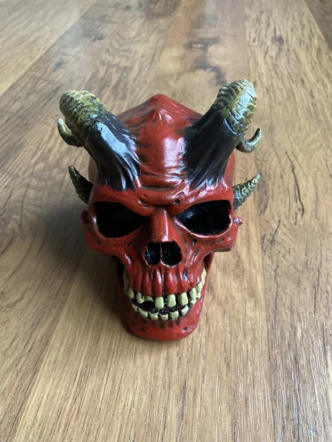 Nemesis Red Demon Devil Skull Ornament Figurine Tattoo