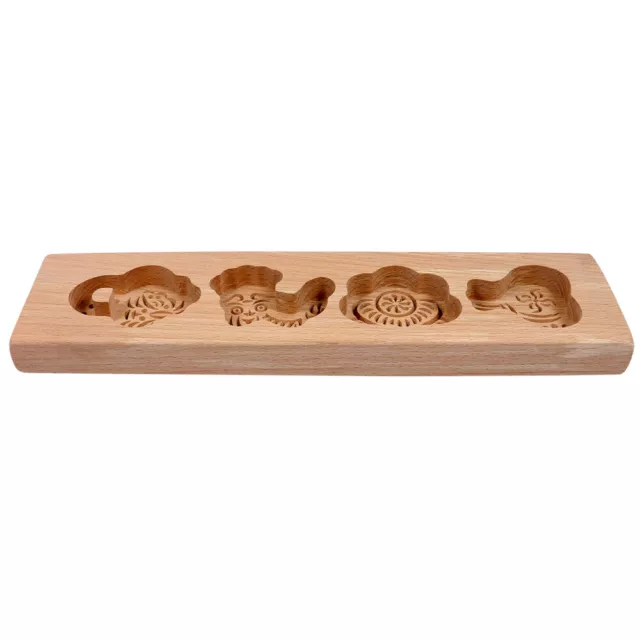 Herramientas de madera de molde hágalo usted mismo capacillos para cupcake galletas fondant estampadoras