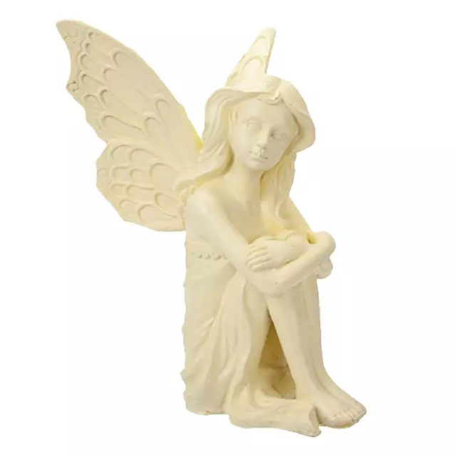 3X Fairy Estatua 20cm Altura Exterior Enchanted Jardín Adorno Decoración 6502