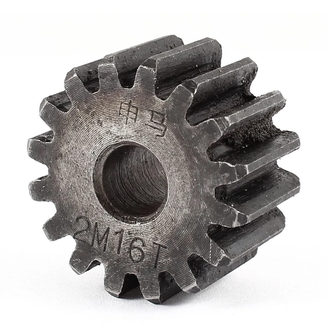 10 MMX35MMX20 MM modulo 2 16 denti di metallo dritto Spur Gear Wheel grigio
