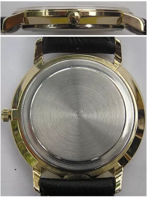 Wie neu Große runde original GLASHÜTTE Armbanduhr GUB Kal. 38 aus der DDR 3