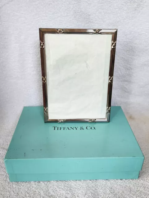 Tiffany & Co. Italy 5x7 Sterling Silver Picture Photo Easel Frame NIB NEW UNUSED