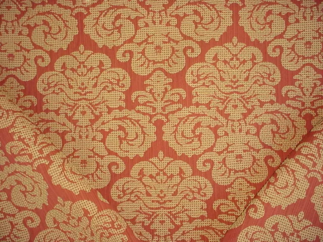 12-1/4Y Kravet Lee Jofa Sand Brick Textured Floral Damask Upholstery Fabric