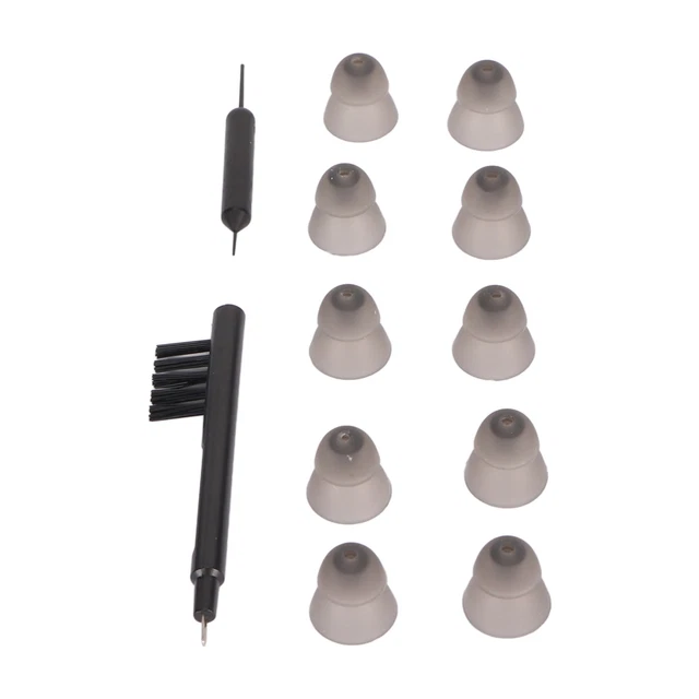 (S 0.3in)Sound Aid Earbud Tip Noise Cancelling 10pcs Sound Amplifier