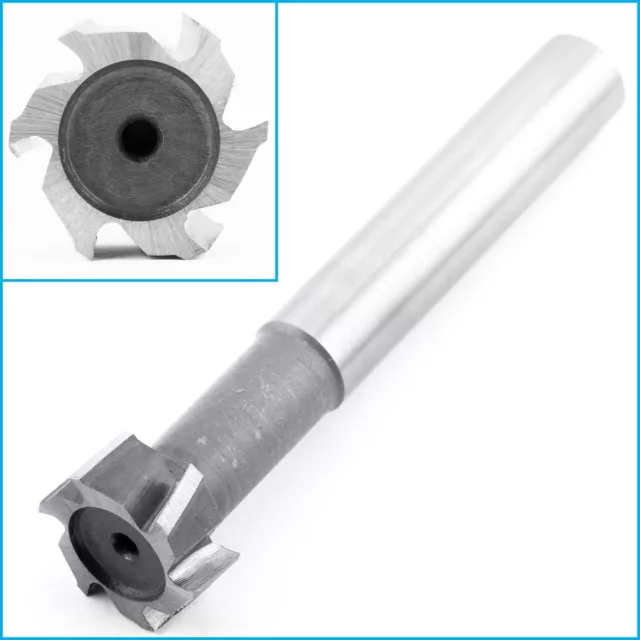 20mm x 12mm HSS 6Flute T-Slot Milling Cutter Mill End Metalworking Drilling Tool