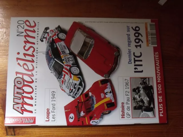 $$p Revue Auto modélisme N°20 GP Pau F2 1967  Ford 1949  ITC 1996