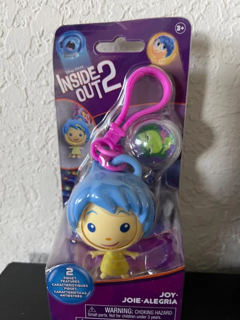 DISNEY INSIDE OUT 2 Fidget Figure BAG CLIP ON Keychain JOY NEW+BOX $18. ...