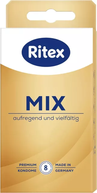 Ritex Mix 8 Kondome, Sortiment,  2x Extra dünn 2x Lust 2x Feeling 2x Longtime