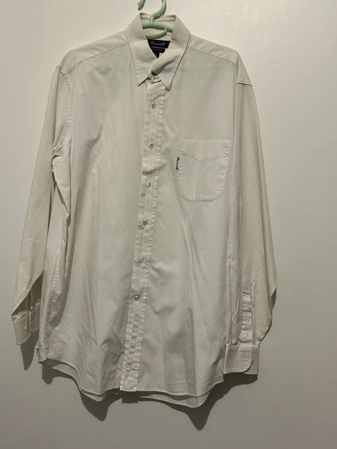 Chemise Vintage Façonnable En Coton Gratté - Taille M, Carreaux Vert, Années 90, Parfait état