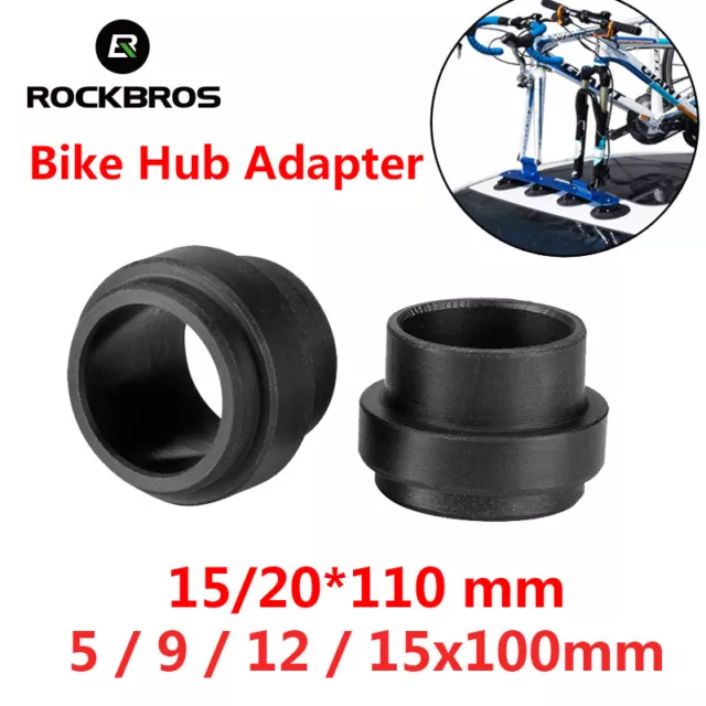 ROCKBROS Adapter Accessories Thru-Axle Bike Hub Adapters 5 Sizes Rubber