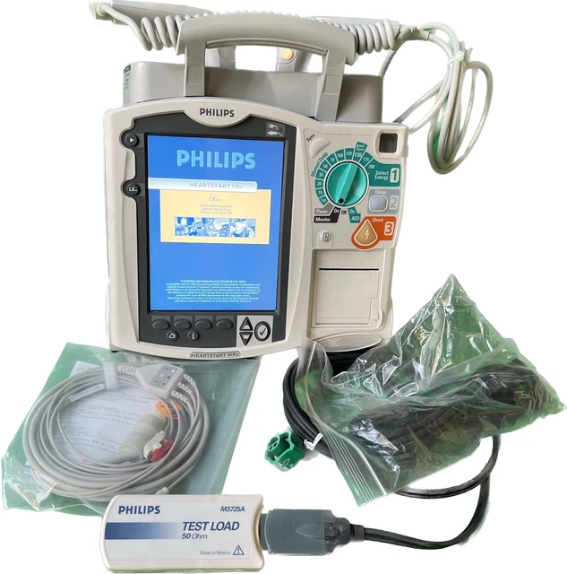 Philips HeartStart MRx Defibrillator monitor with paddles