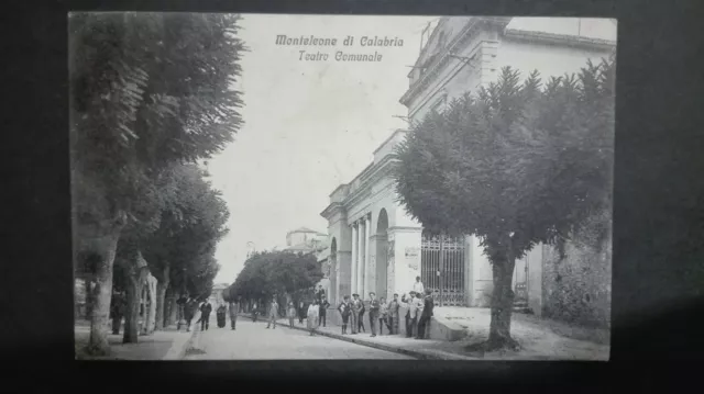 Monteleone di Calabria - Teatro Comunale viaggiata nel 1927 animata