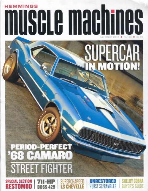 Hemmings Muscle Machines November 2018 very good condition Mopar GM Ford AMC