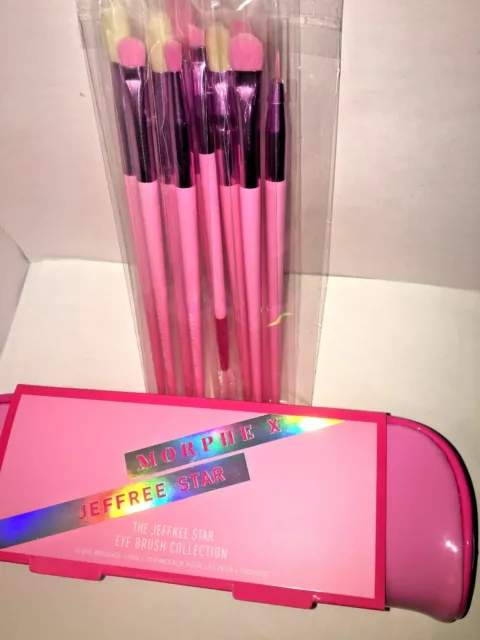 MORPHE X JEFFREE STAR The Eye Brush Collection Case EYESHADOW BRUSHES Set of 10