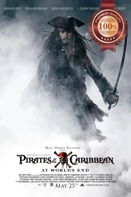Pirates Of The Caribbean 3 At World's End 2007 Movie Print Premium Poster