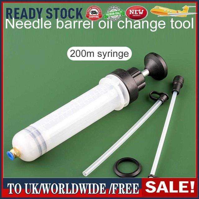 Siringa riempimento bottiglia estrattore olio auto 200 cc pompa trasferimento fluido manuale