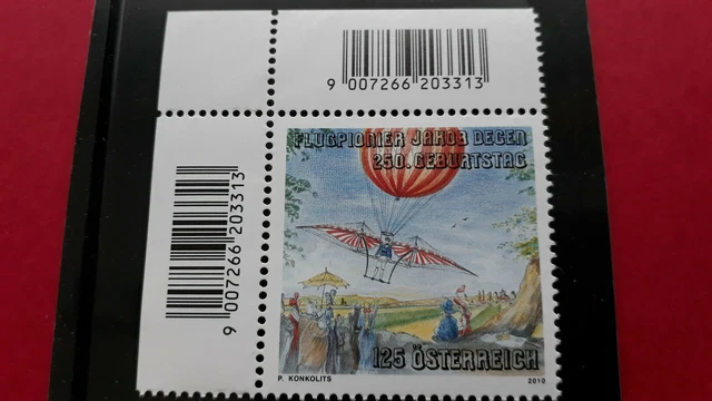Österreich 2010 Sondermarke Mi.Nr. 2899  postfrisch " Jakob Degen  "