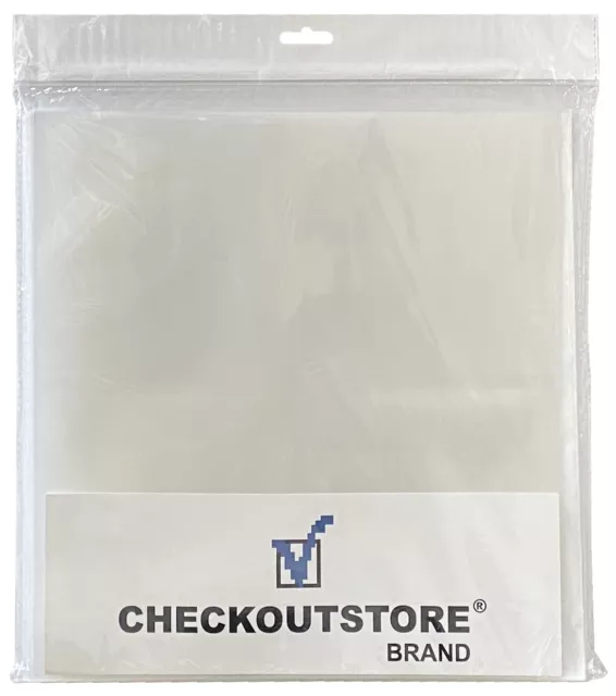 100 COS Clear Plastic CPP for 12" LP Vinyl Record Album Covers (Outer Sleeves)