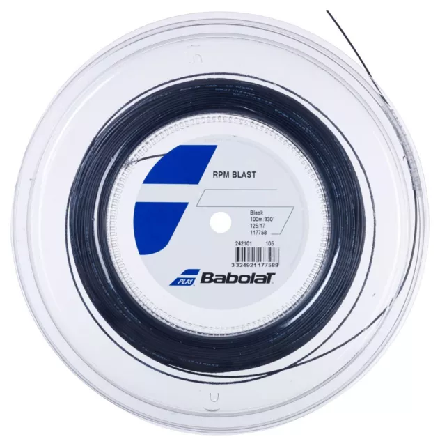 Babolat RPM BLAST 17G 1.25mm (black) 330ft 100m Reel Tennis String