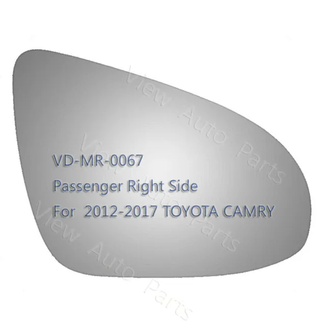 For 2012-2017 Toyota Camry Mirror Glass+Adhesive Passenger Right Side RH Convex