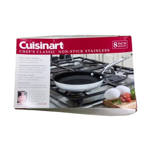 Cuisinart 722-20NS Chef's Classic Stainless Nonstick 8-Inch Open Skillet Sauté
