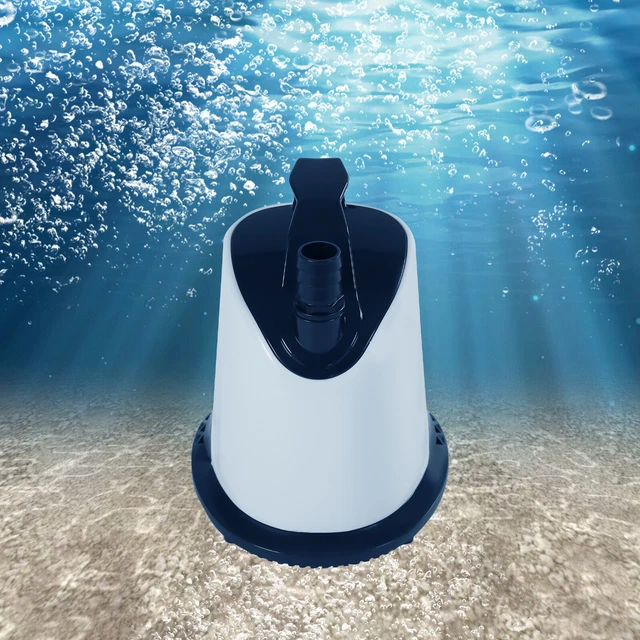 POOL COVER PUMP Submersible Water Pump For Drainage w/4 Hose Adapters