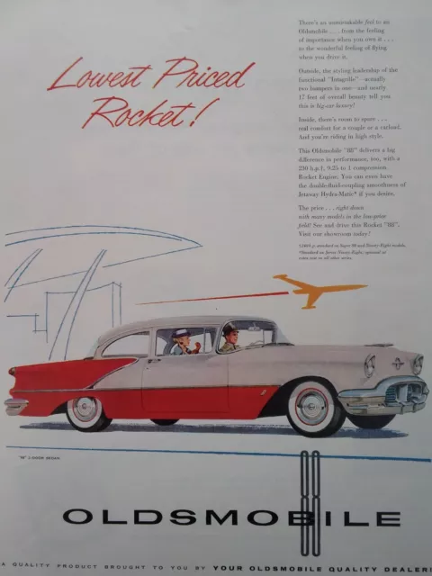 Oldsmobile Print Ad Original Vintage 1950s GM Atomic 88 Coupe S&H Green Stamps