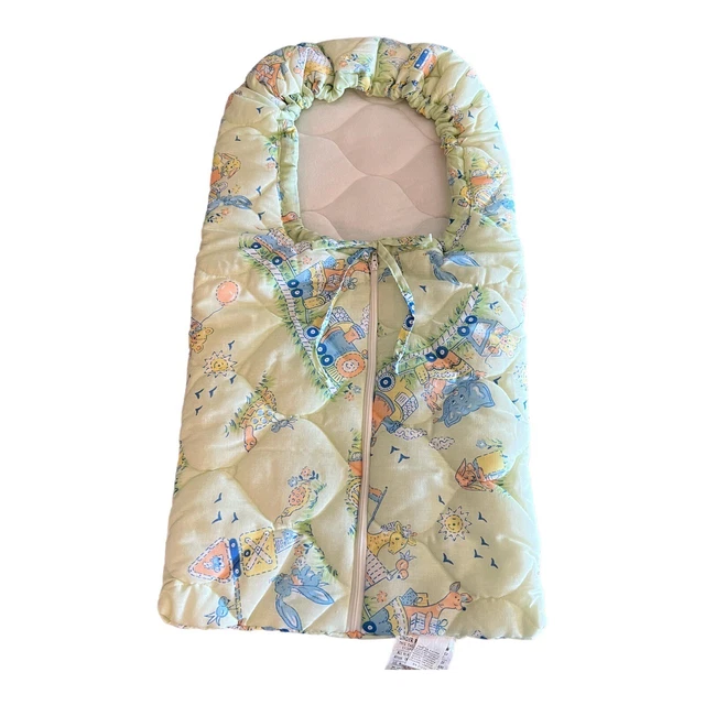 Saco de dormir verde con cremallera para bebé bebé de colección 16 pulgadas x 30 pulgadas