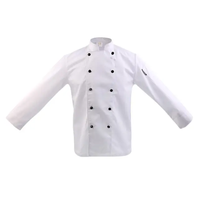 Mens Womens Chef Apparel  Sleeve Chef Jacket Coat Cook Work Uniforms