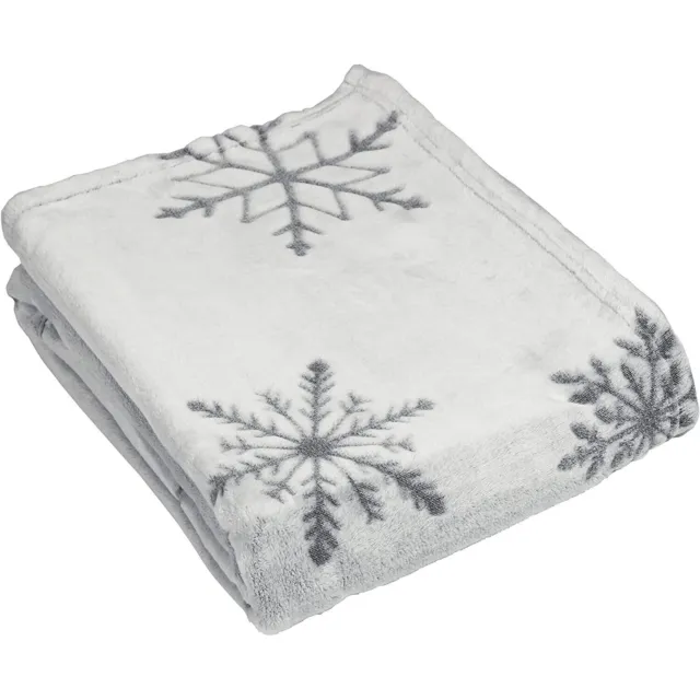 Furn  Manta Decorativa Diseño Copo de Nieve (RV2369)