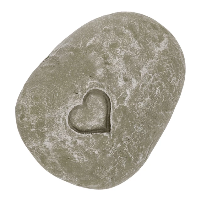 (Love Stone Moss Color)Pet Memorial Stone Special Shaped Dog Grave Marker