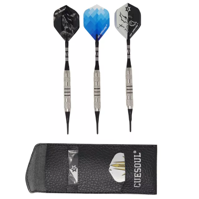 3x freccette 15cm 16g darts professionali ferro cromato e alluminio punta nylon