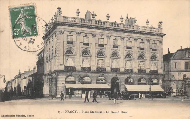Cpa NANCY Place Stanislas le Grand Hôtel