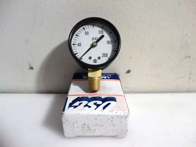 Ametek USG 200 PSI Pressure Gauge 2 ", 1/4''ANPT