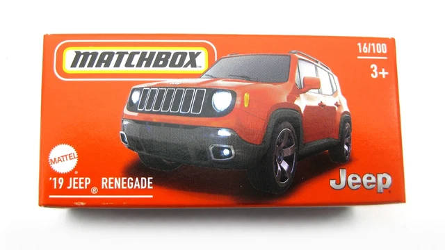 Matchbox European Streets – Jeep Renegade Bleue 2019 – Échelle 1:64 – Modèle Moulé Sous Pression Pour Collection