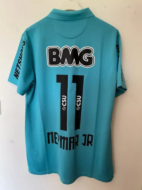 Maglia da calcio NEYMAR Jr 2012 SANTOS 11 taglia XL maglietta Retrò shirt away