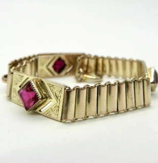 Jugendstil Armband Mit Farbsteine (345a)