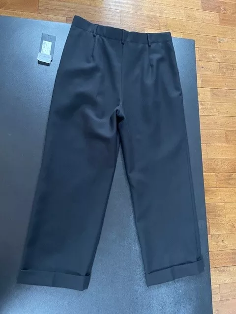 SAINT LAURENT TROUSERS Pants Wool Black FR42 M Medium 10 12 £890 42