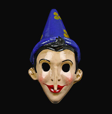 Mask from Venice Of Pinocchio Blue Long Nose IN Paper Mache Carnival 22366