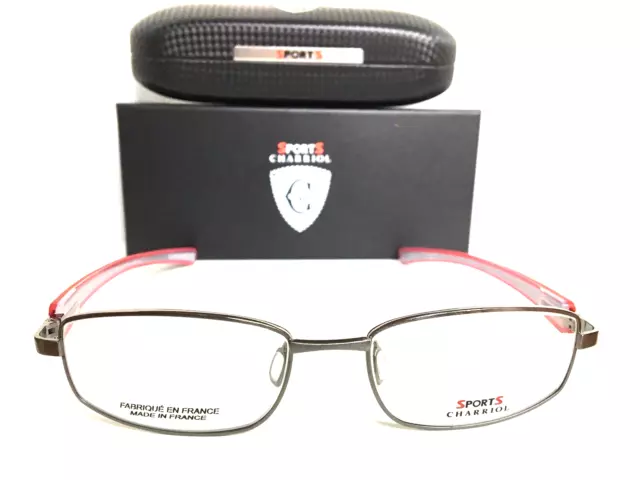 Nuevo marco de gafas de metal Charriol Sport SP 23015 C2 55 mm para hombre Francia