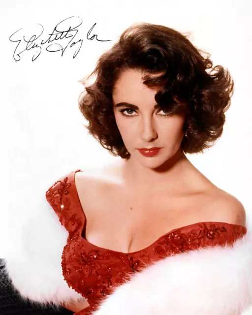 Repro-Autogramm - Elizabeth Taylor - 11,4 x 14,3cm - Schauspielerin