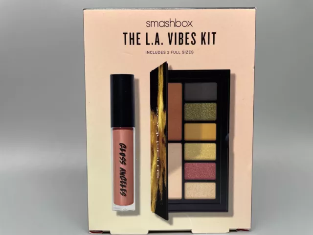 Smashbox The L.A Vibes Kit Eye Shadow Palette & Lip Gloss FullSize.New In Box