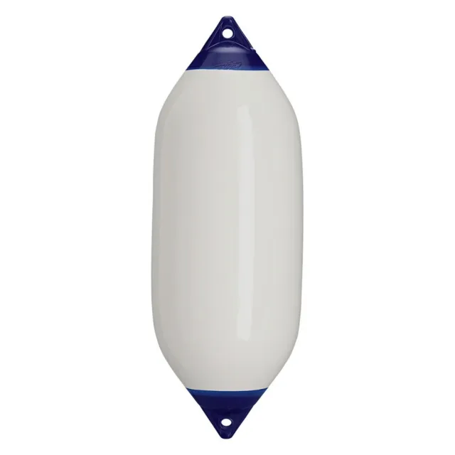 F-7 Series 15" D x 41" L White Twin Eye Cylindrical Inflatable Fender