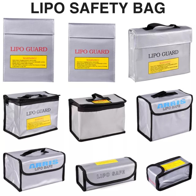 Lipo Battery Safe Guard Fireproof Explosionproof Bag Charge Storage for RC Car