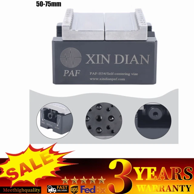 CNC Self-centering Vise EDM Electrode Fixture Machining Vise 50 mm-75 mm Durable