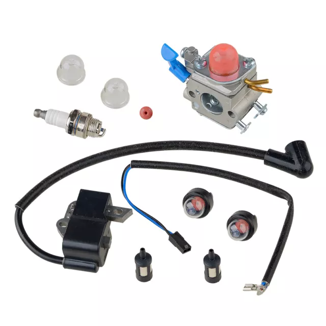 Kit Carb Zündspule Zündkerze für Husqvarna 124L 125L 125LDX 128CD 128LD Trimmer