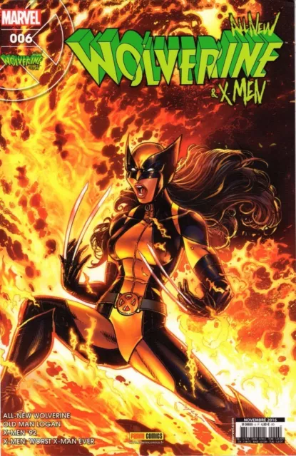 Lot De All-New Wolverine & X-Men 1 2 3 4 5 6   Panini Comics 2016