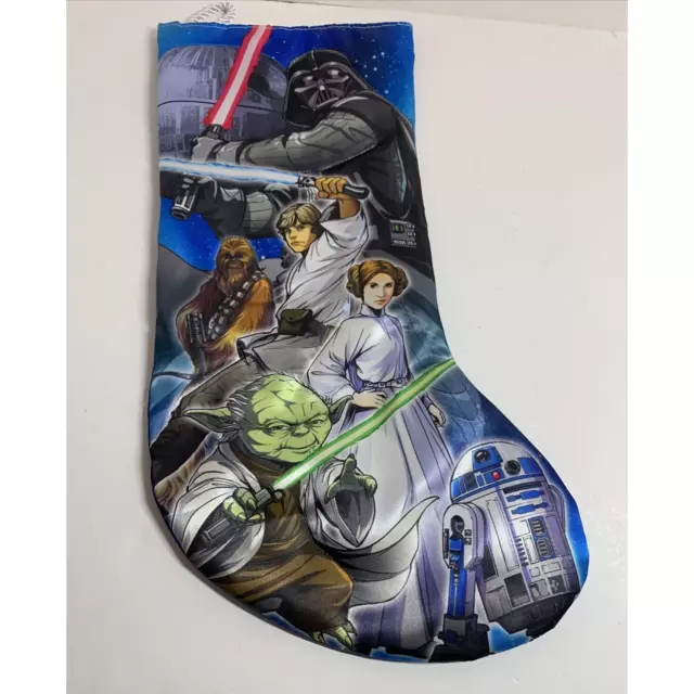 Disney Star Wars Darth Vader 18" Christmas Stocking R2D2 Chewbacca Kurt S Adler