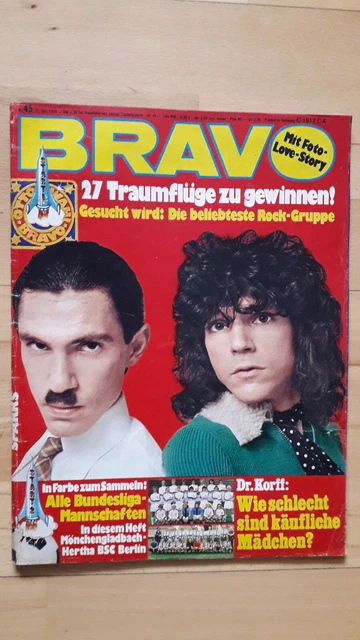 BRAVO Nr.45 vom 31.10.1974 Giuliano Gemma, Paola, Sweet, Cindy & Bert, Sparks...